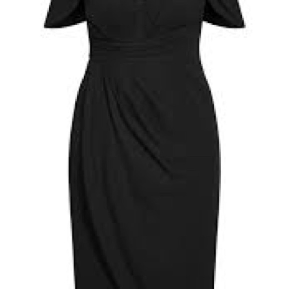 City chic Entwine black dress - size US14 - Picture 3 of 3